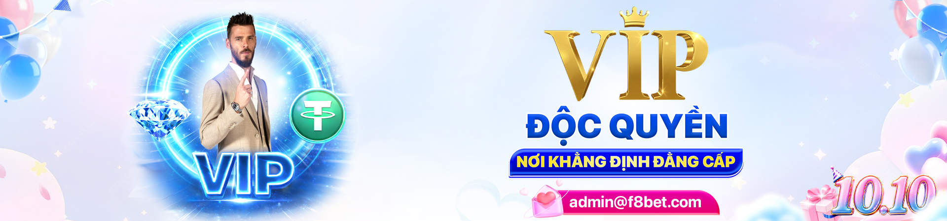 f8bet banner quà tặng dành riêng cho vip